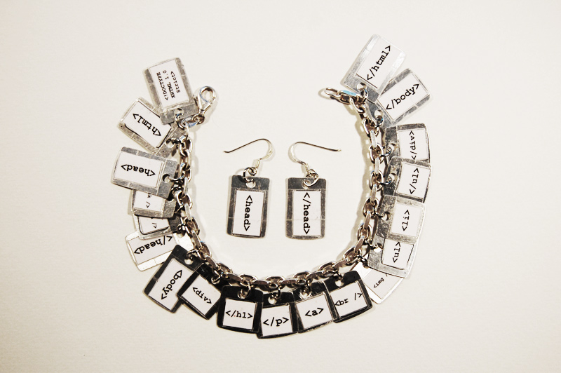 valid xhtml bracelet and earrings